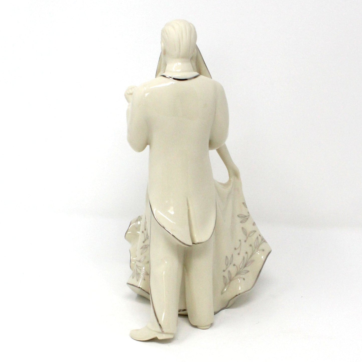 Figurine, Lenox, Wedding Promises Collection, Bride & Groom Porcelain Figurine, First Dance Cake Topper, Vintage, 8.5"