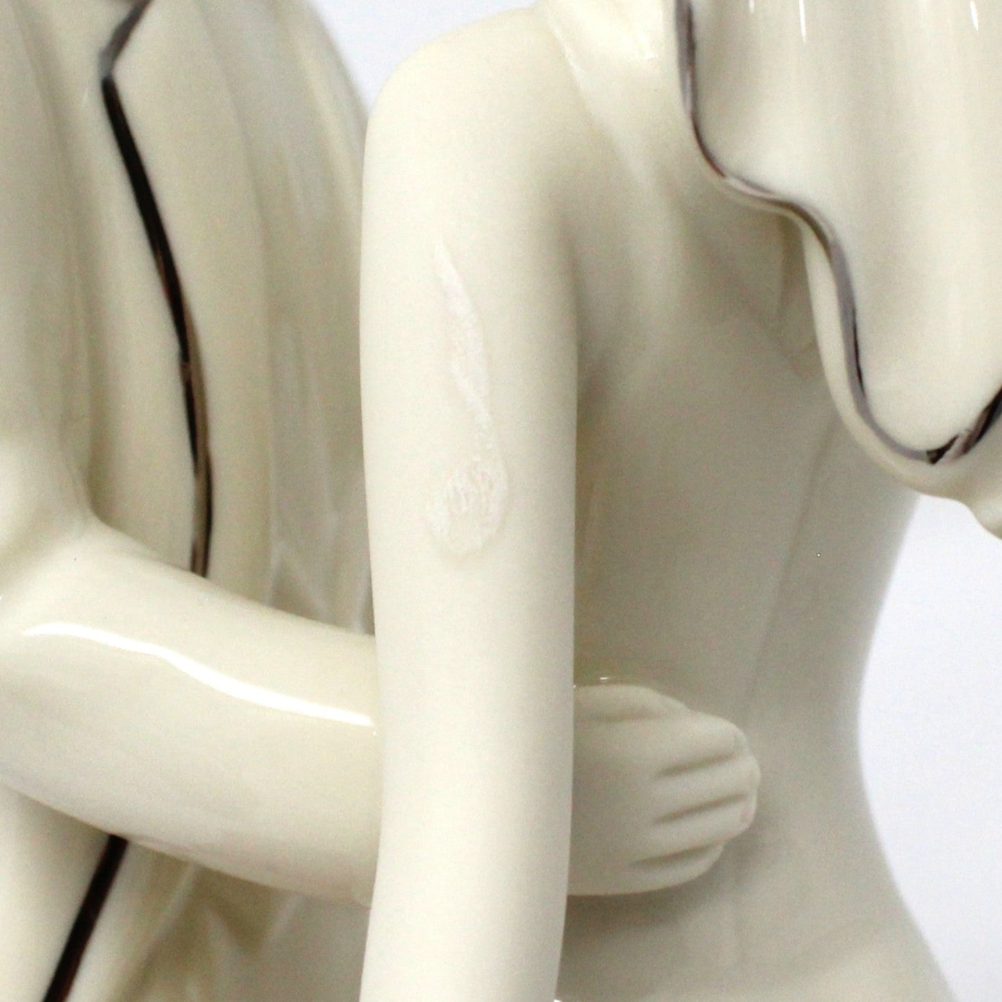 Figurine, Lenox, Wedding Promises Collection, Bride & Groom Porcelain Figurine, First Dance Cake Topper, Vintage, 8.5"