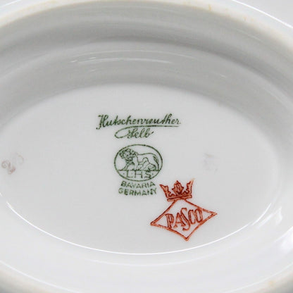 Gravy Boat / Saucière with Underplate, Hutschenreuther, The Dundee, Pink Rose, Bavaria, Germany, Vintage