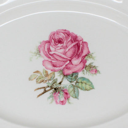 Serving Platter, Hutschenreuther, The Dundee, Pink Rose, Bavaria, Germany, Vintage 13"