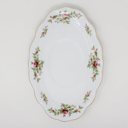 Gravy Boat / Saucière with Underplate, Johann Haviland, Moss Rose, Thailand, Vintage