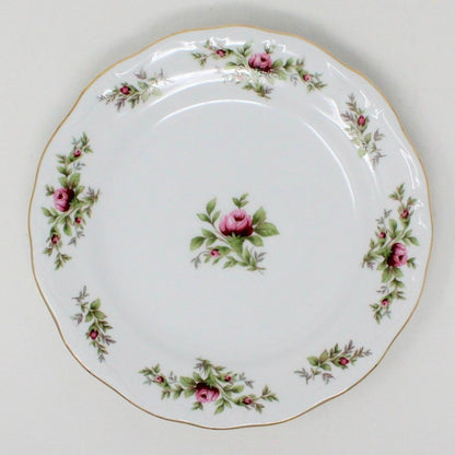 Bread & Butter Plates, Johann Haviland, Moss Rose, Thailand, Vintage