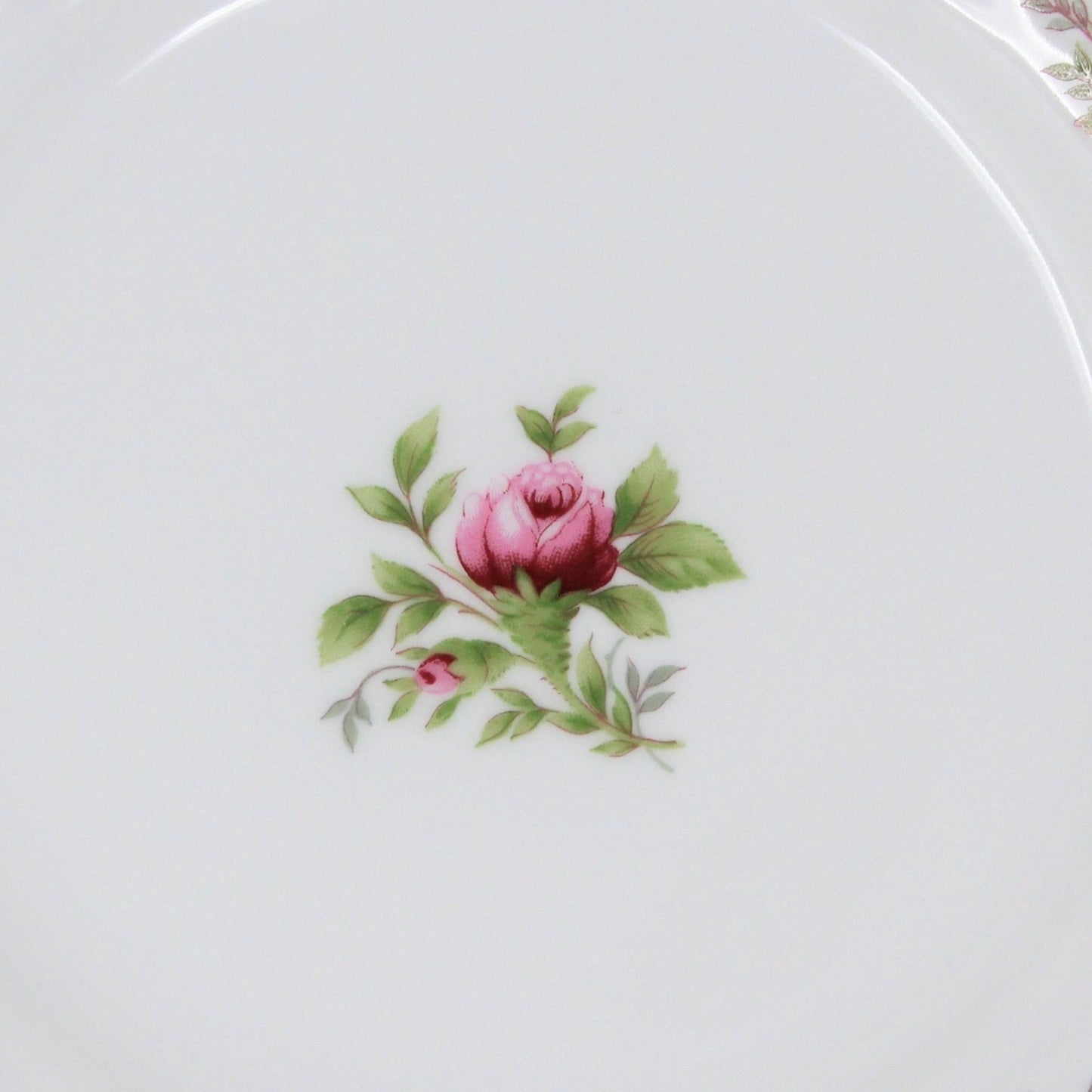 Bread & Butter Plates, Johann Haviland, Moss Rose, Thailand, Vintage