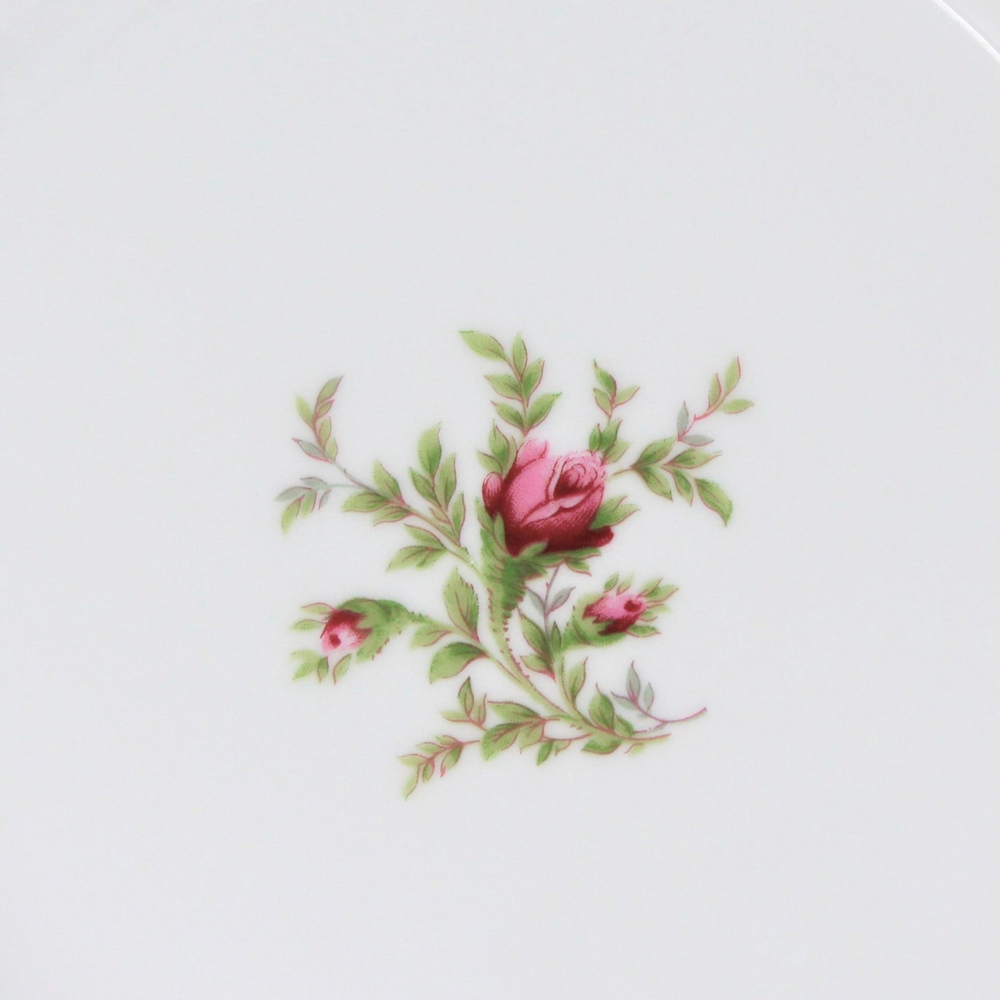 Dessert / Salad Plate, Johann Haviland, Moss Rose, Thailand, Vintage