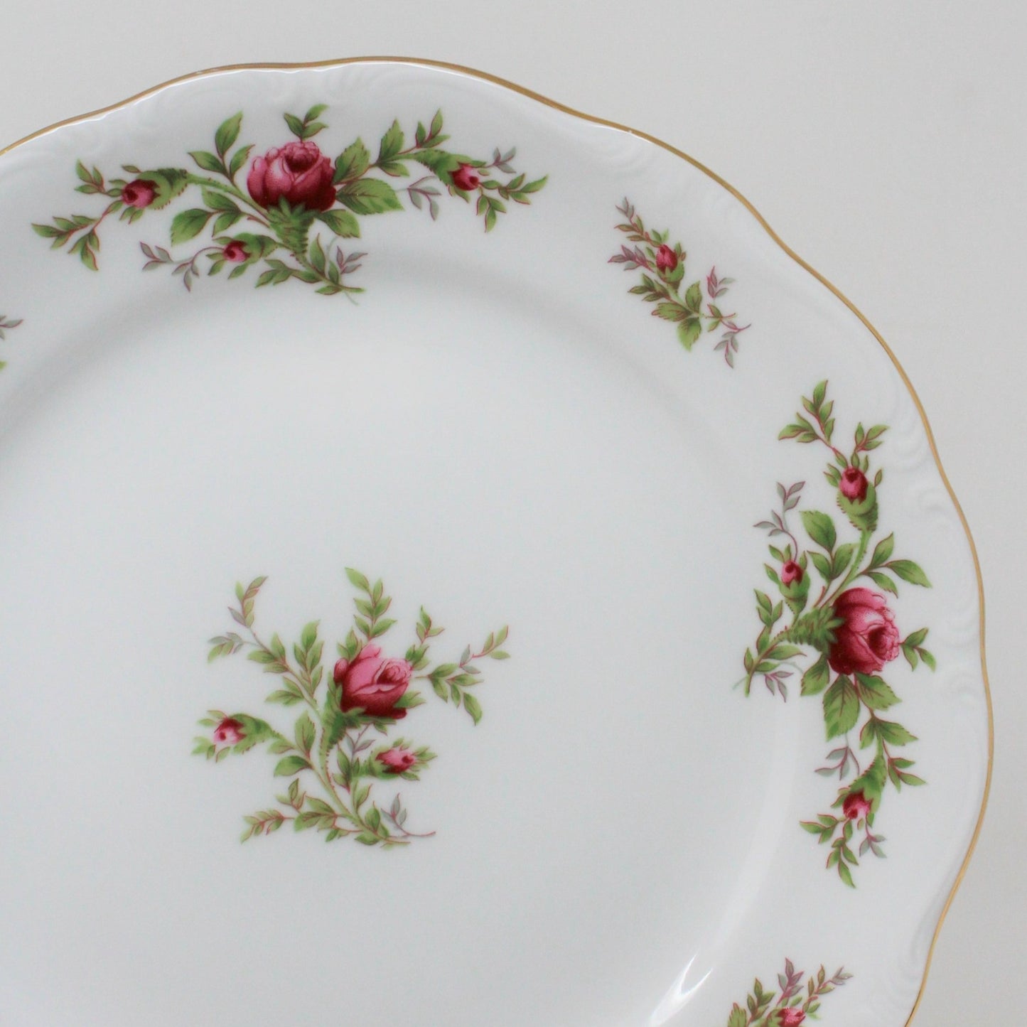 Salad Plates, Johann Haviland, Moss Rose, Thailand, Vintage