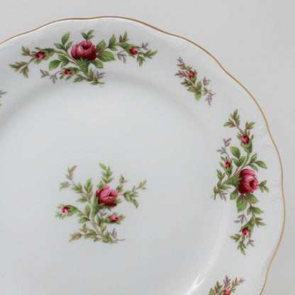 Dessert / Salad Plate, Johann Haviland, Moss Rose, Thailand, Vintage