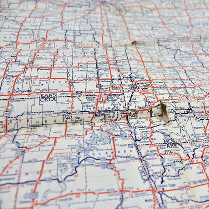 Road Map, Champlin Presto Gasoline, Rand McNally, Missouri, Vintage 1948
