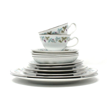 Dinnerware, Fine China of Japan. Vintage 6701, Place Setting Service for 2  (12 Pcs), Vintage
