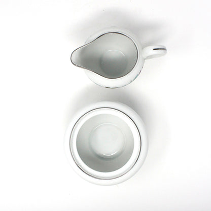Creamer & Sugar with Lid, Fine China of Japan, Vintage 6701, Vintage