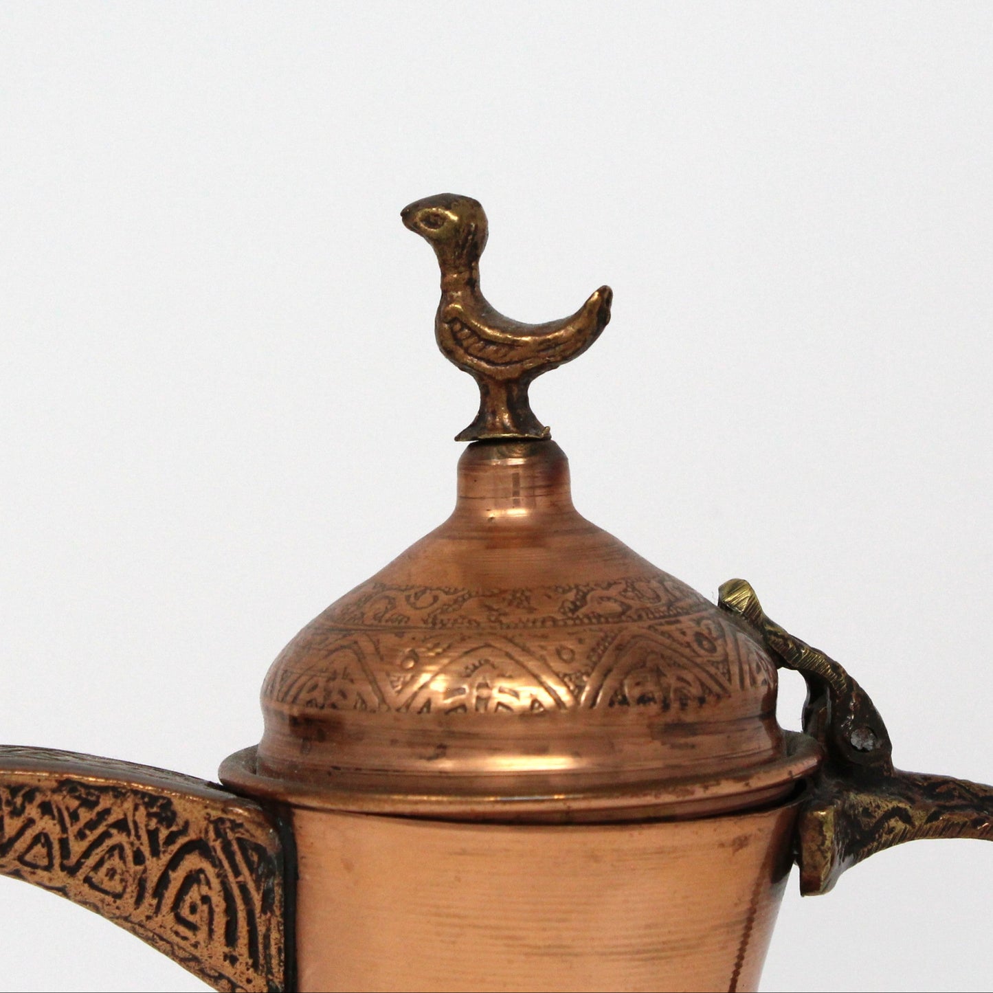 Coffee Pot, Middle Eastern Dallah, Copper and Brass, Arabic Coffee Pot, Vintage