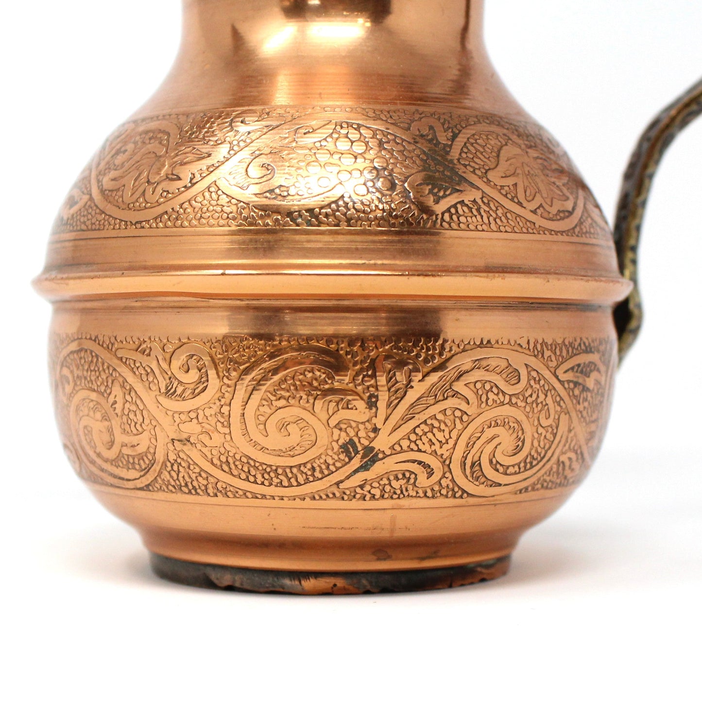 Coffee Pot, Middle Eastern Dallah, Copper and Brass, Arabic Coffee Pot, Vintage