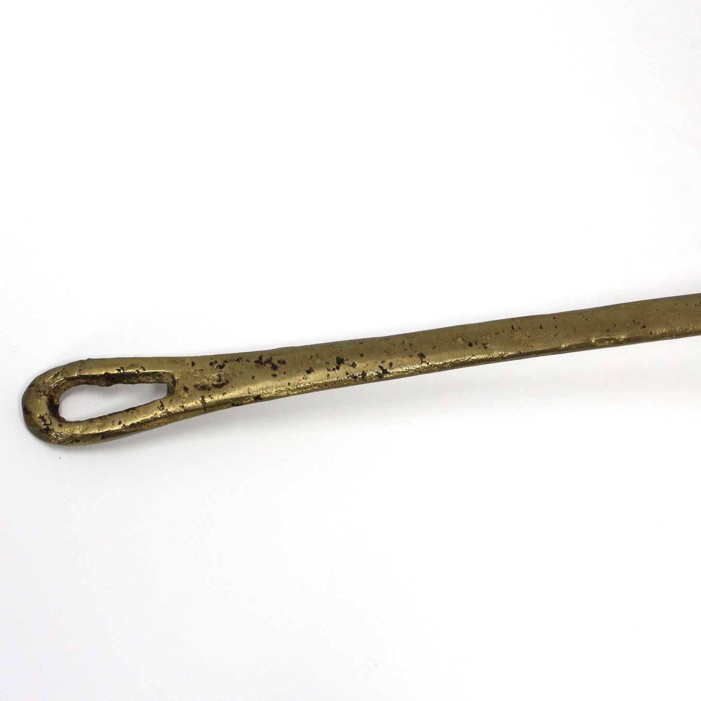 Ladle, Large Hammered Copper and Riveted Brass Handle, Vintage 19.5"
