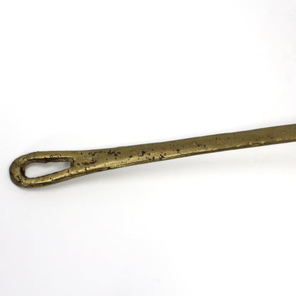 Ladle, Large Hammered Copper and Riveted Brass Handle, Vintage 19.5"