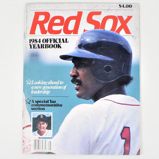 Magazine, Red Sox 1984 Official Yearbook, NOS, Vintage