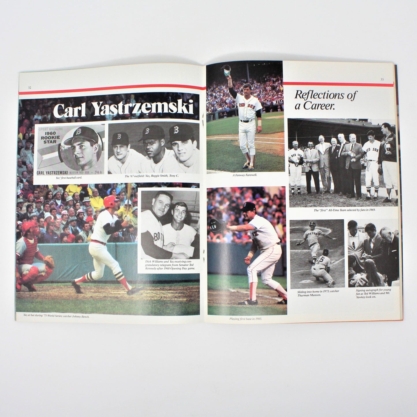 Magazine, Red Sox 1984 Official Yearbook, NOS, Vintage