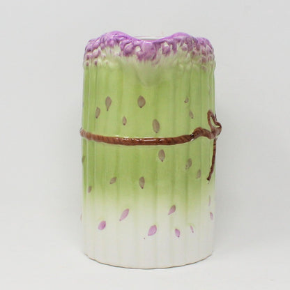 Pitcher, Albert Kessler & Co, Asparagus Hand Painted Pitcher Ceramic, Vintage