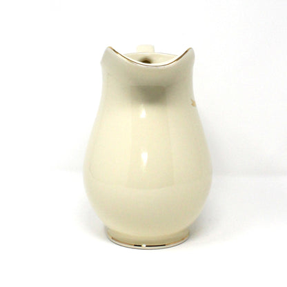 Pitcher, Teleflora, Gift Pitcher, Gold Ribbon Bow, Japan Porcelain, Vintage