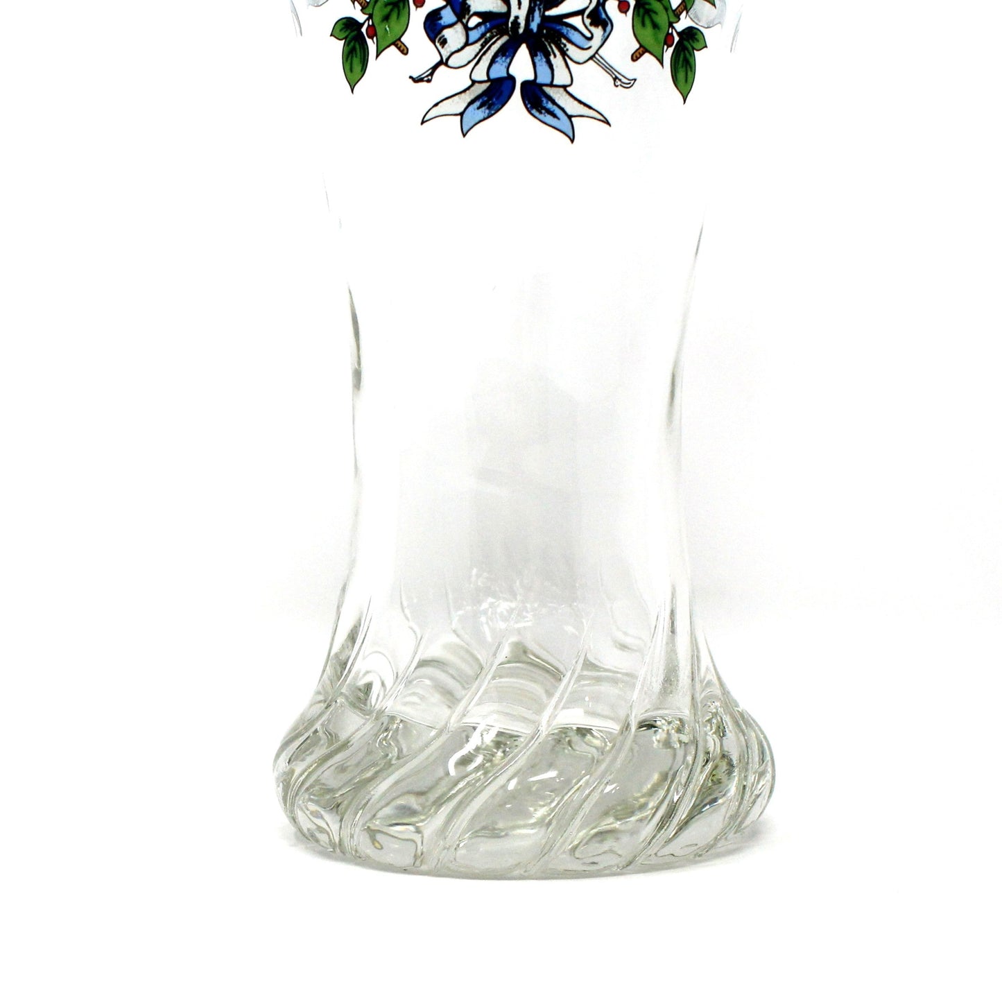 Beer / Pilsner Glass, Bavarian Lion Crest, Wittelsbach Dynasty, Swirled Base, Vintage