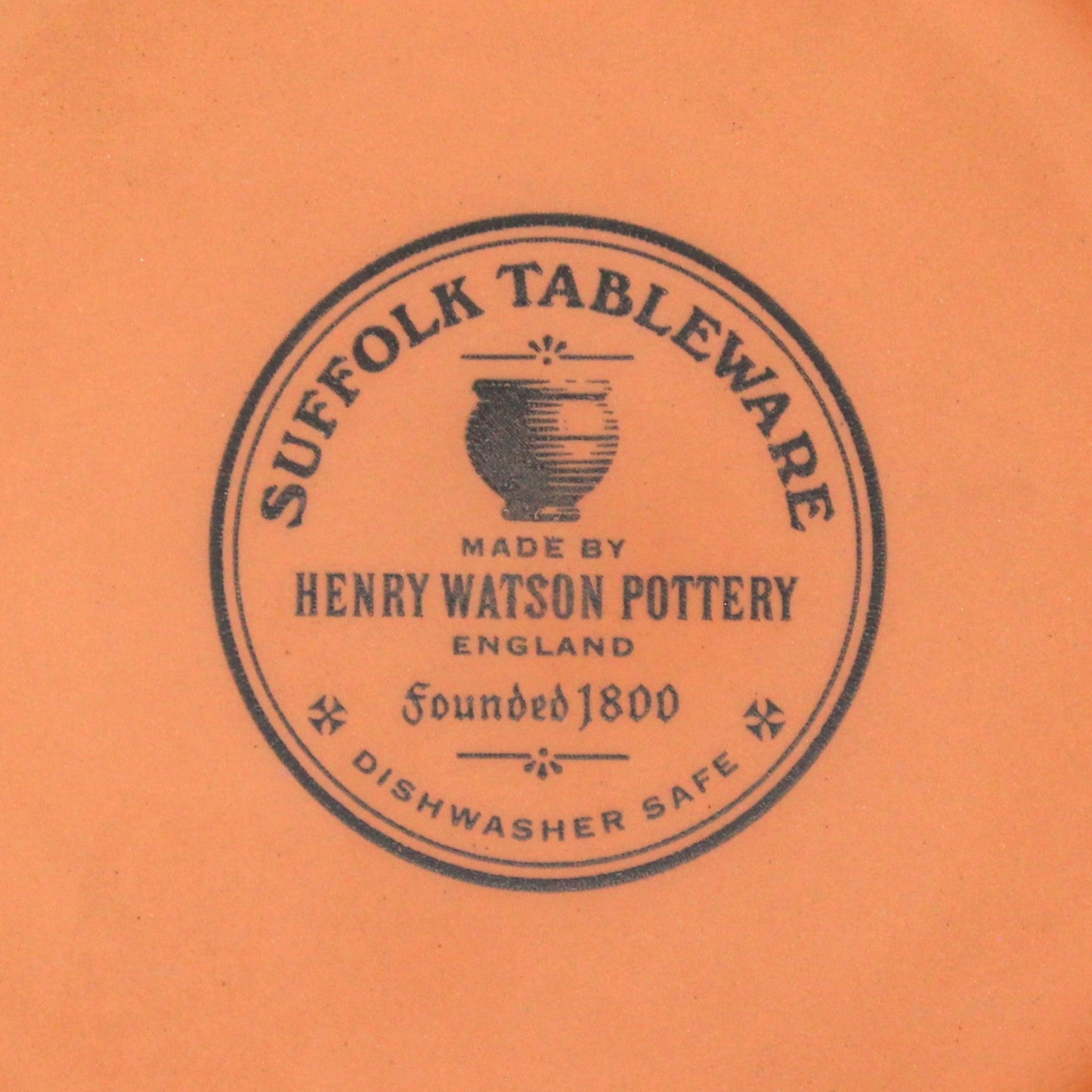 Appetizer Plates, Henry Watson Pottery, Terracotta & Indigo Blue, Suffolk Tableware Blue, Set of 6, Vintage