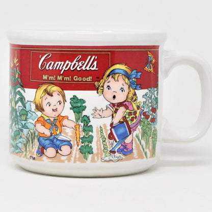 Soup Mug, Campbell's Kids, Vegetable Garden, Westwood, Ceramic, 1993