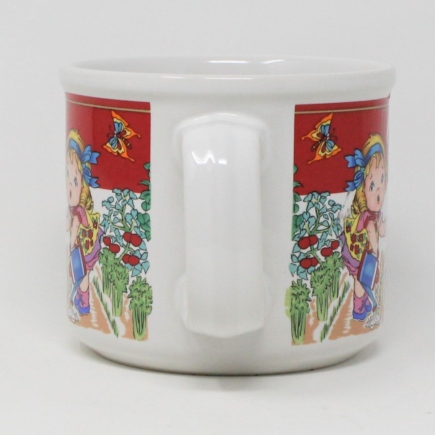 Soup Mug, Campbell's Kids, Vegetable Garden, Westwood, Ceramic, 1993, SOLD