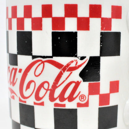 Mugs, Gibson, Coca Cola, Racing Checkers Black/Red, Set of 4