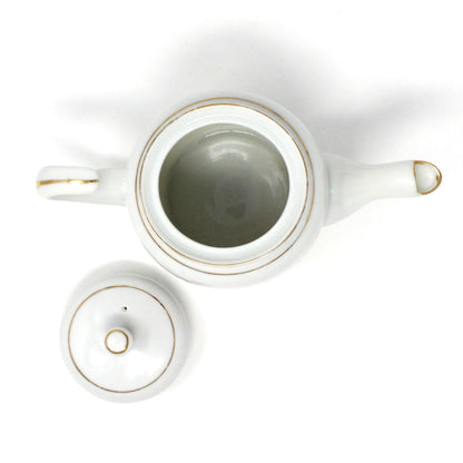 Teapot, Victorian Couple on Horse-Drawn Carriage, Golden China ROC, Vintage