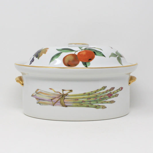 Casserole with Lid, Royal Worcester, Evesham Gold, 1.75 QT, Vintage, 1961, SOLD