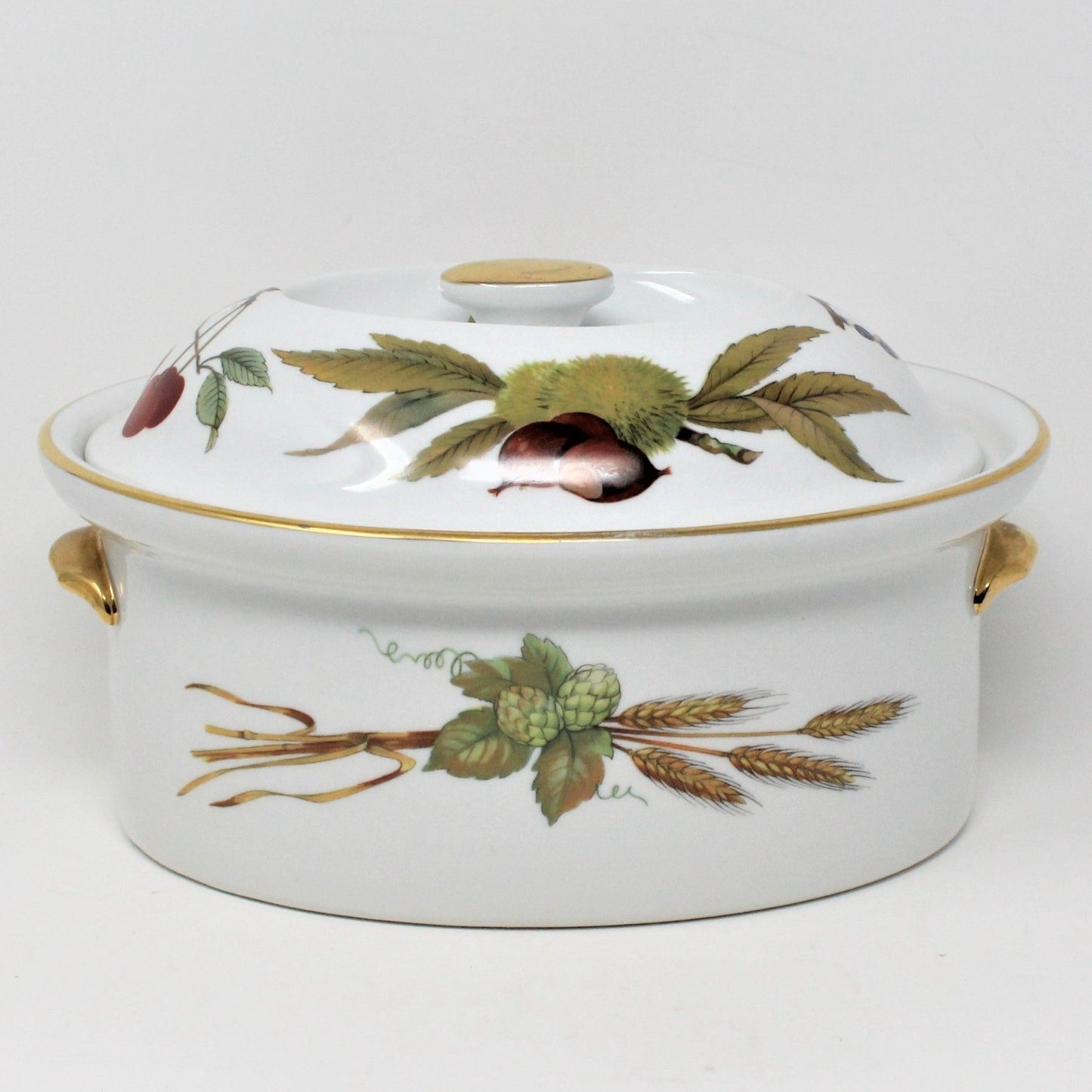 Casserole with Lid, Royal Worcester, Evesham Gold, 1.75 QT, Vintage, 1961, SOLD