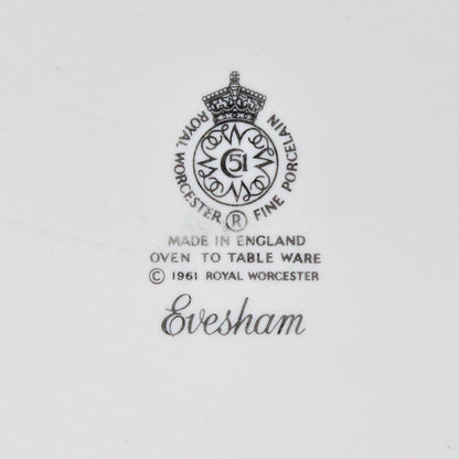 Casserole with Lid, Royal Worcester, Evesham Gold, 1.75 QT, Vintage, 1961