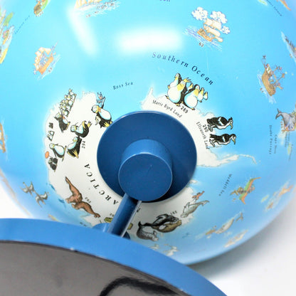 World Globe, Illuminated Graphics Desktop Globe, Explorer Illustrations, Vintage, SOLD