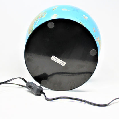 World Globe, Illuminated Graphics Desktop Globe, Explorer Illustrations, Vintage, SOLD