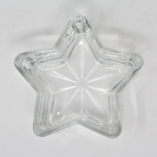 Trinket Dish, Libbey, Star Shaped Dish, Clear Glass, Decorative