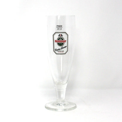 Beer / Pilsner Glass, Christian Henninger Export Logo, Beer Flute, Advertising, Vintage