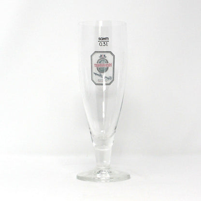 Beer / Pilsner Glass, Christian Henninger Export Logo, Beer Flute, Advertising, Vintage