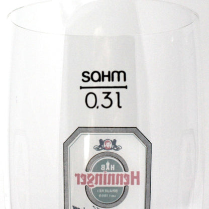Beer / Pilsner Glass, Christian Henninger Export Logo, Beer Flute, Advertising, Vintage