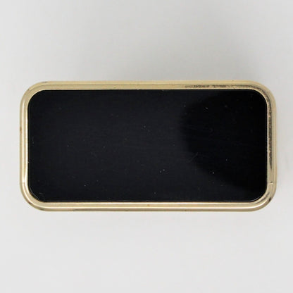 Clock, Linden, Travel Alarm, Quartz, Brass/ Black Trim, Vintage, SOLD