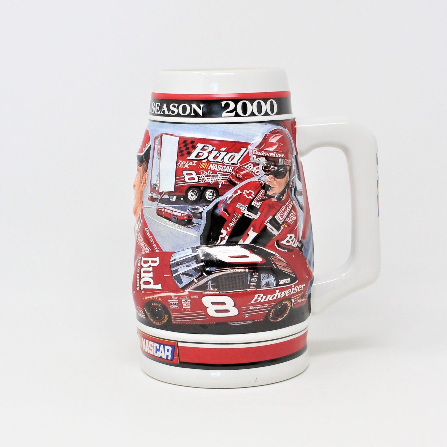 Beer Stein, Budweiser, Nascar Dale Earnhardt Jr 2000 Inaugural Season Collectible