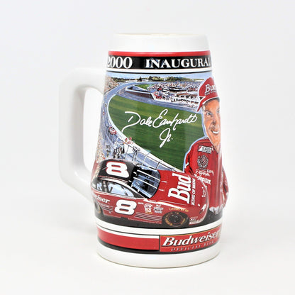 Beer Mug, Budweiser, Nascar Dale Earnhardt Jr 2000 Inaugural Season Collectible