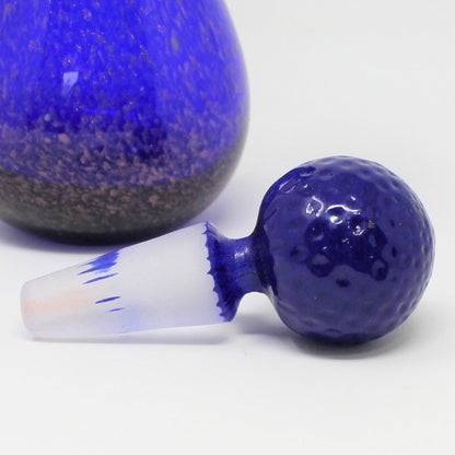 Perfume Bottle with Stopper, Murano Glass, Perfume Bottle, Mario Gambaro Signed, Vintage