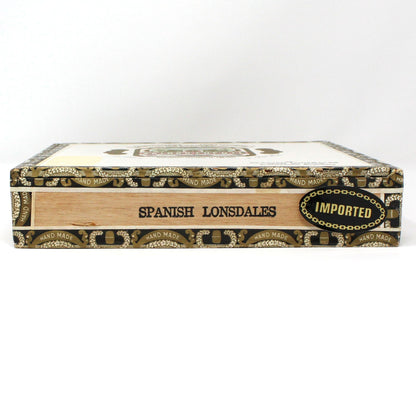 Box, Cigar Box, Arturo Fuente, Imported Maduro, Spanish Lonsdales, Wooden, Empty, Vintage