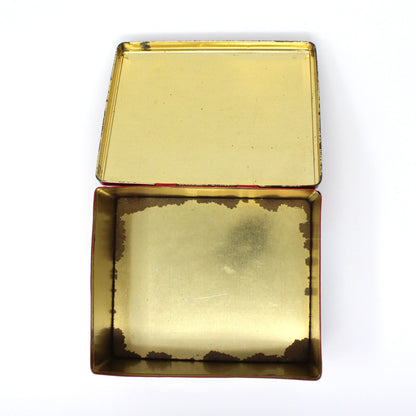 Tins, Coffee / Tea Storage Box, Van Nelle's Koffie Thee, Old World Dutch Images, Empty, Vintage