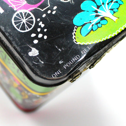 Tins, Gift Tin / Storage Box, Barton's Bonbonniere, Almond Kisses, French Parisienne Scene, Empty, Vintage