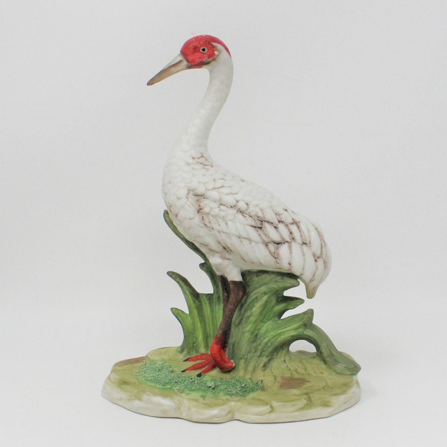 Figurine, Royal Crown / Arnart, Red Crowned Cranes, Artist Signed Jonathon Byron, Set of 2, Vintage