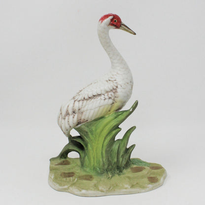 Figurine, Royal Crown / Arnart, Red Crowned Cranes, Artist Signed Jonathon Byron, Set of 2, Vintage