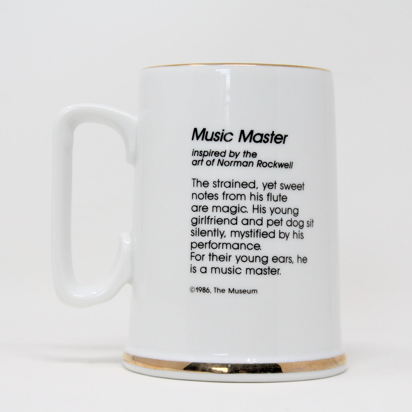 Mug, Norman Rockwell, Music Master Tankard, Vintage, 1986