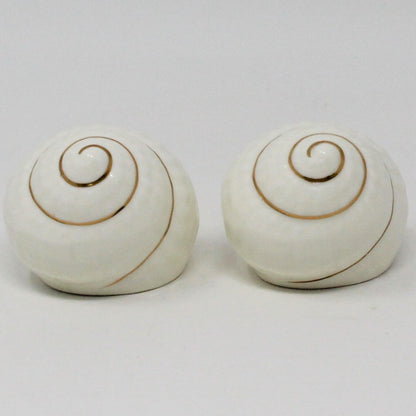 Salt and Pepper Shakers, Seashells Mikasa, Narumi, Coastal, Bone China, Elegant Tableware, Maritime, Vintage
