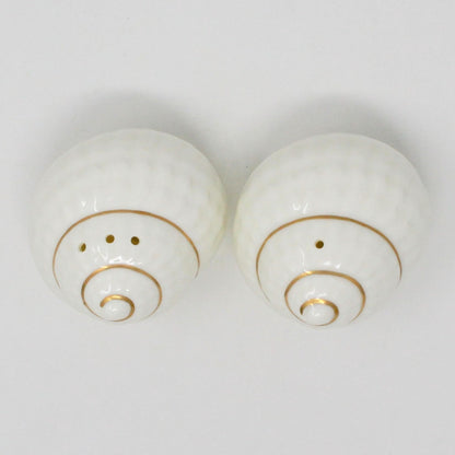 Salt and Pepper Shakers, Seashells Mikasa, Narumi, Coastal, Bone China, Elegant Tableware, Maritime, Vintage