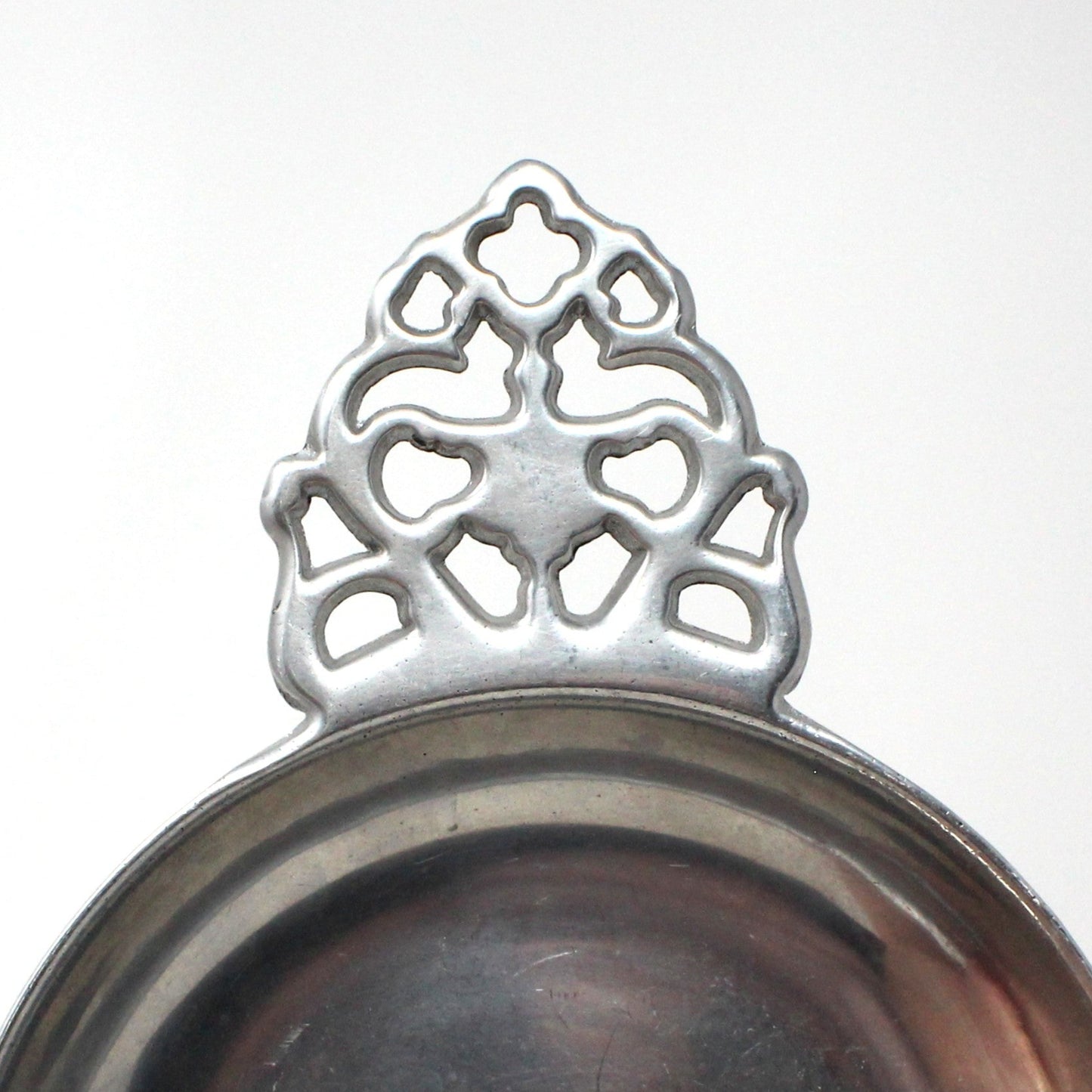 Porringer Bowl, Wilton RWP, Scrolled Handle, Armetale / Pewter, Vintage