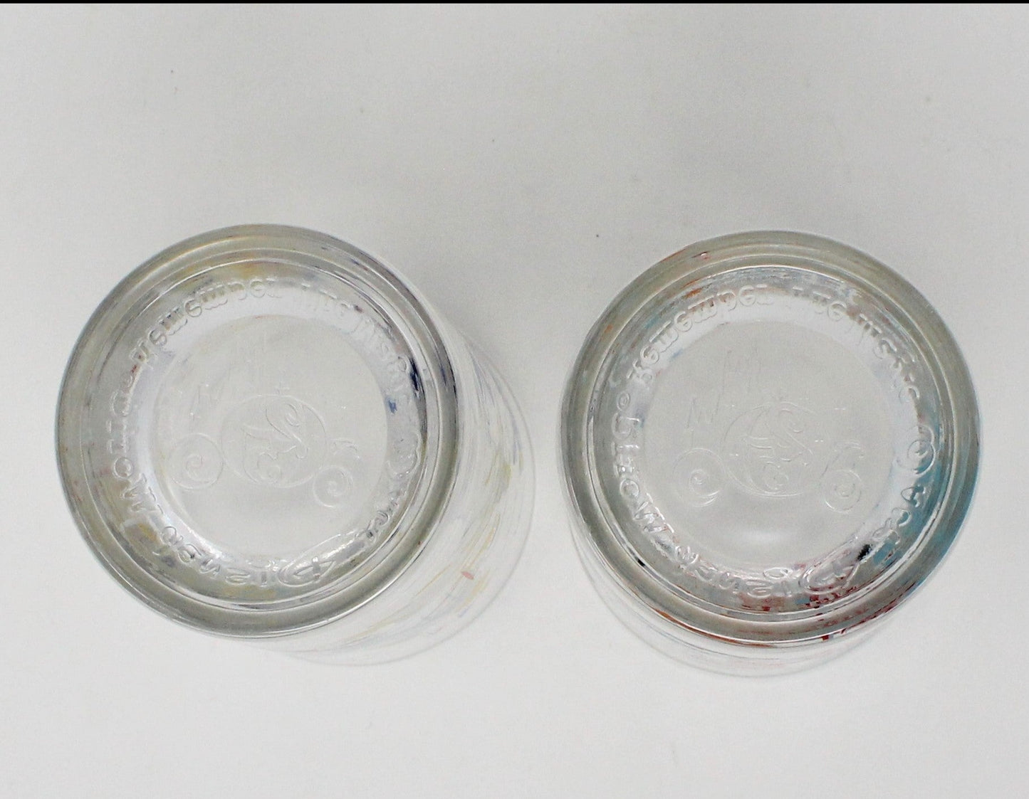 Glasses, Tumblers, Disney World 25th Anniversary, Set of 2, Vintage